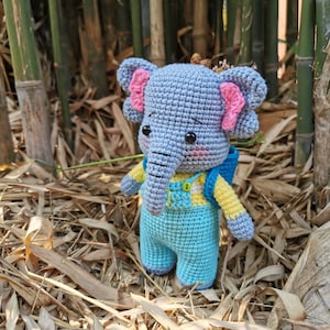 Elephant doll animal crochet  amigurumi toys stuff handmade kawaii gifts for birthday new year