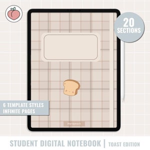 Student digital Notebook | Toast digital notebook Goodnotes, Samsung Notes, Collanote, Notability and more. Digital Notebook for students