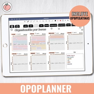 SPANISH student planner and exam planner | Digital planner for iPad, Samsung Tab... | Goodnotes, Collanote, Samsung Notes...