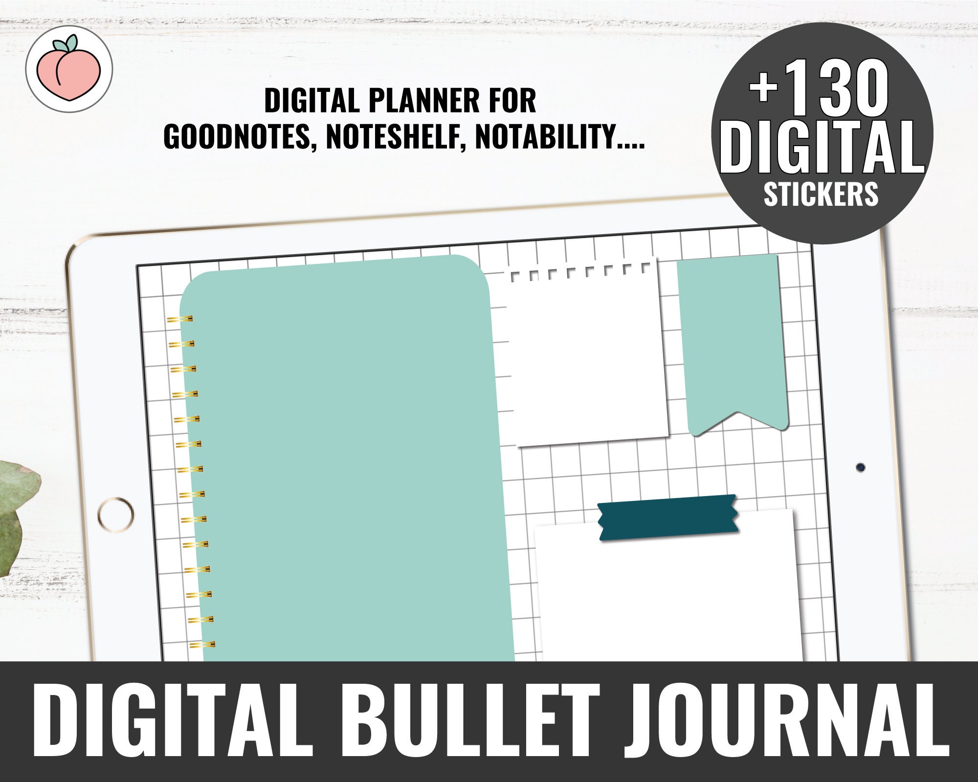 DIGITAL BULLET JOURNAL Bullet Journal Goodnotes for iPad Goodnotes ...