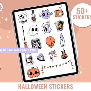 Halloween Digital Planner Stickers | Goodnotes Stickers, Noteshelf, Notability... | Digital Stickers | Halloween Stickers Cute Stickers