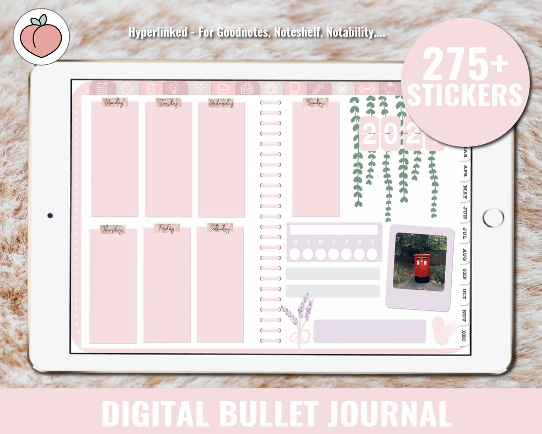 Customizable DIGITAL PLANNER: Digital Bullet Journal for Goodnotes ...
