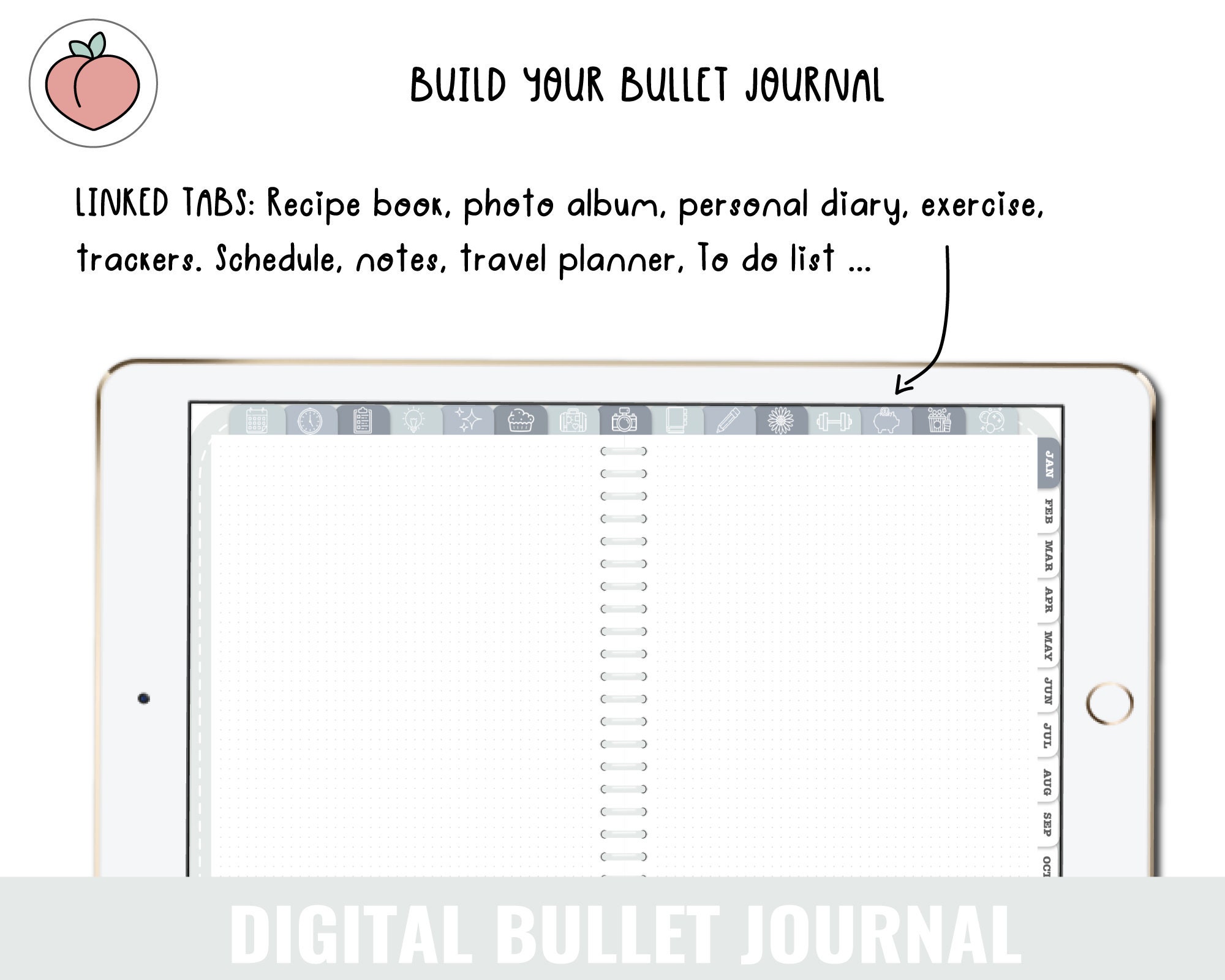 Customizable DIGITAL PLANNER: Digital Bullet Journal for Goodnotes ...