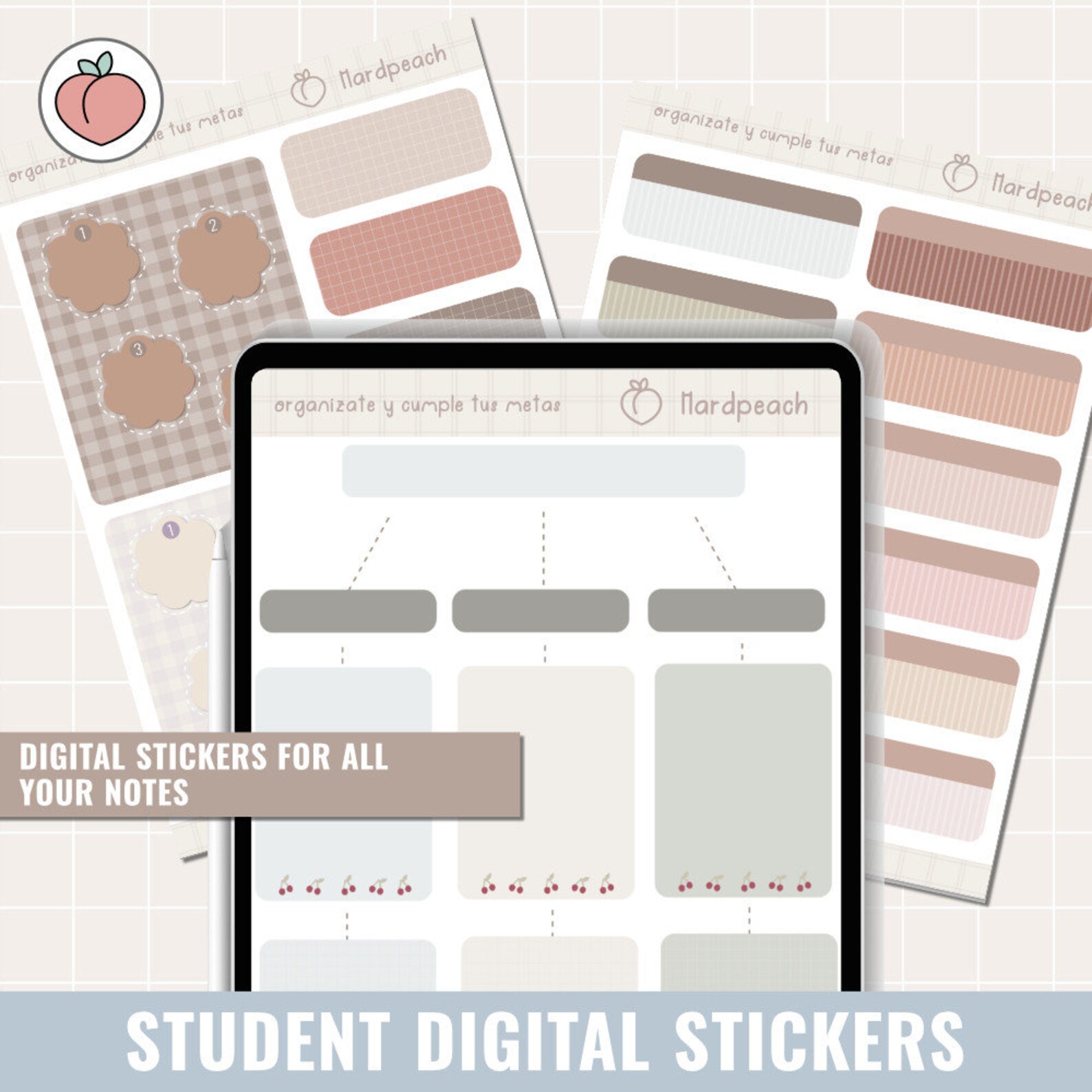STUDENT Digital Stickers | Digital Stickers | iPad Planner Stickers ...