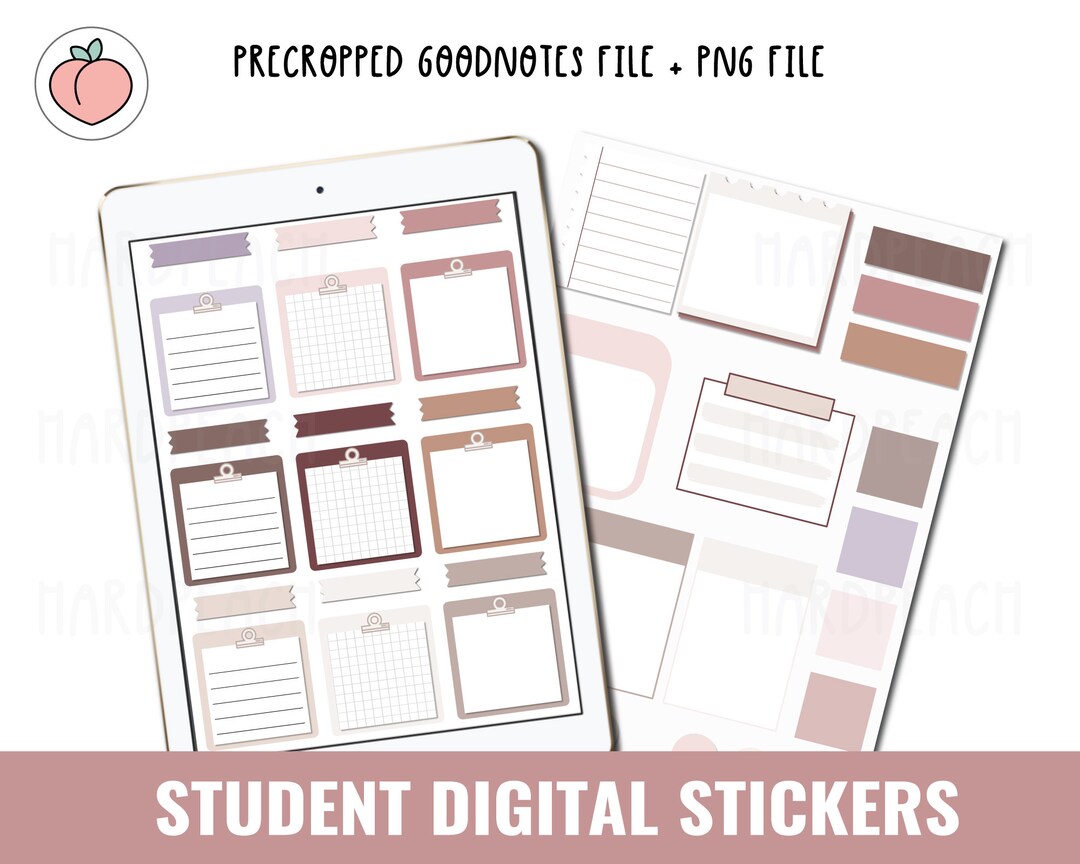 STUDENT DIGITAL STICKERS | Digital Stickers | iPad Planner Stickers ...