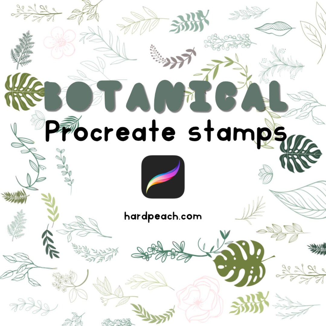 BOTANICAL Brushes - Procreate Stamps | Procreate App and Procreate ...