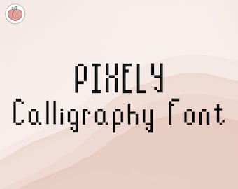PIXELY Handwritten font | Digital Font - Calligraphy font | PIXEL Font download regular | Word, Goodnotes, Procreate, Noteshelf...