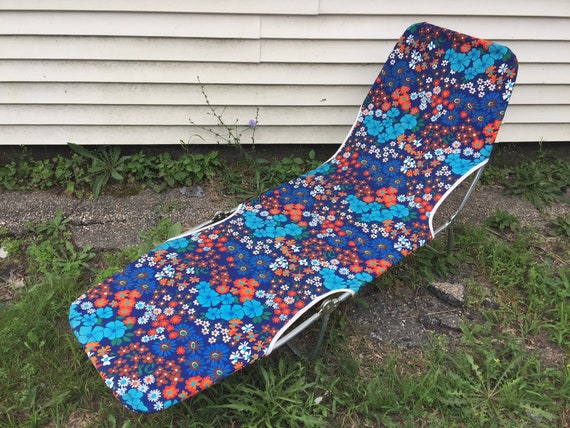 Nos Vintage Kettler Folding Chaise Lounge Chair W New Fl - Kettler Chaise Lounge Nos Vintage Kettler Folding Chaise Lounge Chair W New Fl - Kettler Chaise Lounge