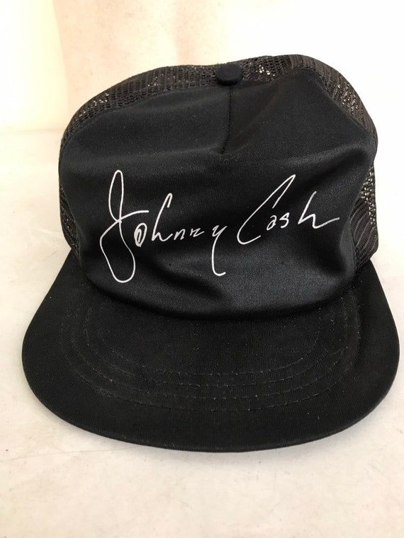 johnny cash trucker hat