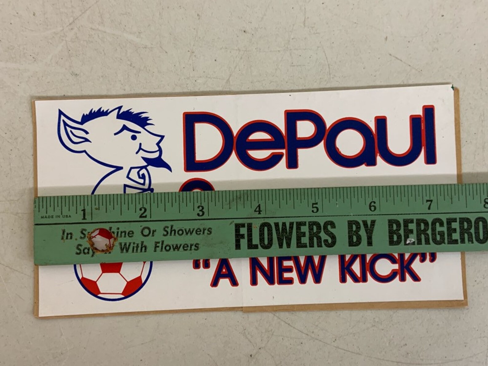 DePaul Soccer Vintage Sticker Decal 7.5 x 4 A | Etsy