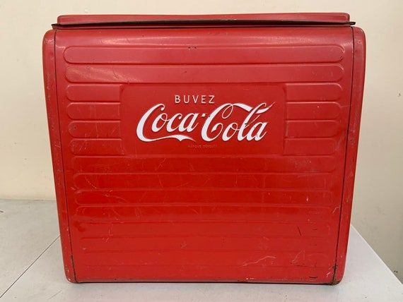 antique coke cooler