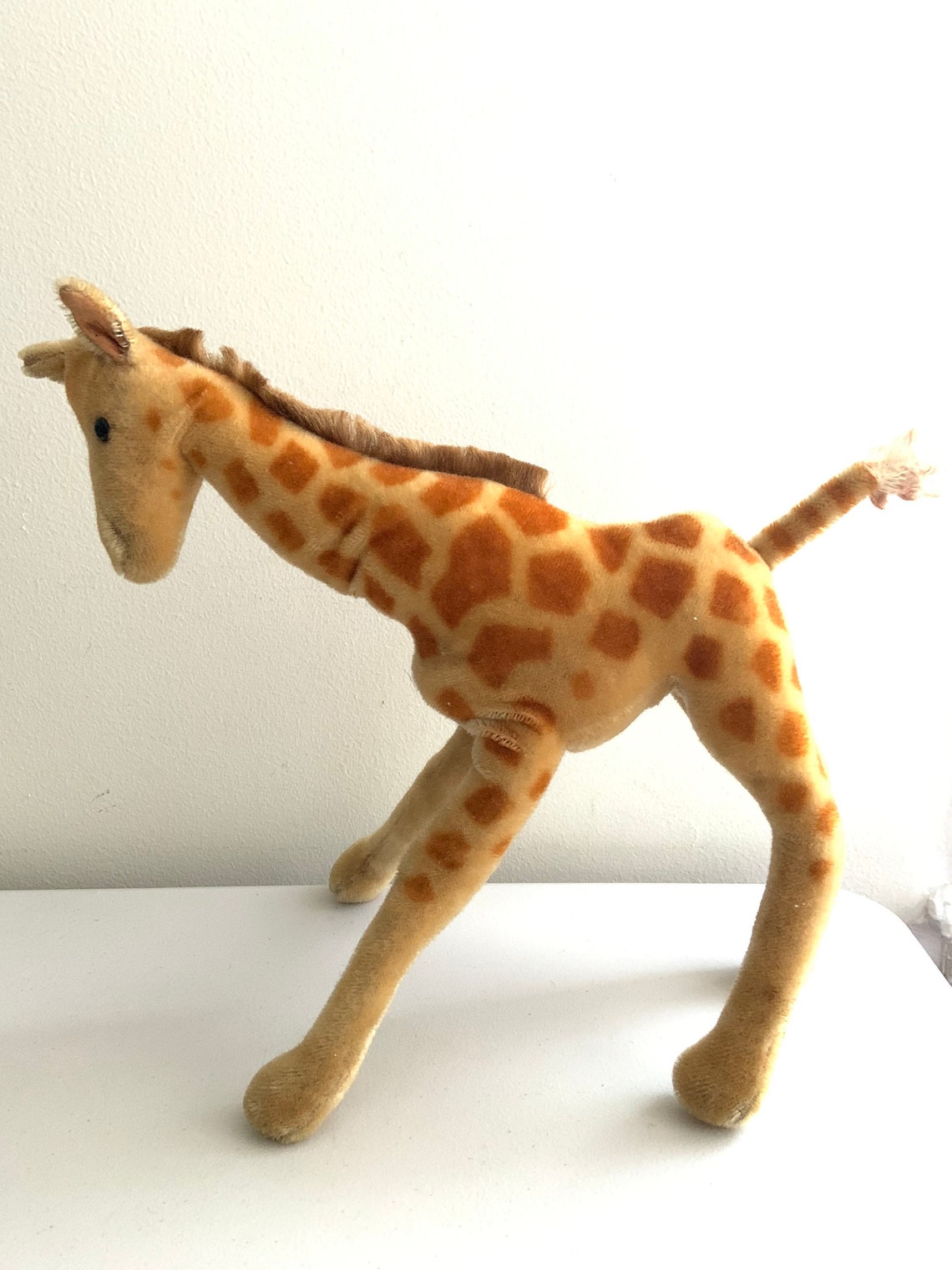 14 Steiff Standing Giraffe / Antique Mohair Stuffed Animal | Etsy