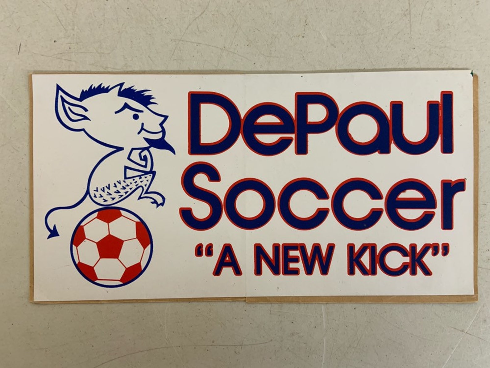 DePaul Soccer Vintage Sticker Decal 7.5 x 4 A | Etsy