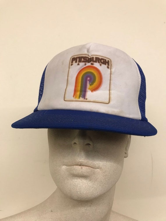 blue mesh hat