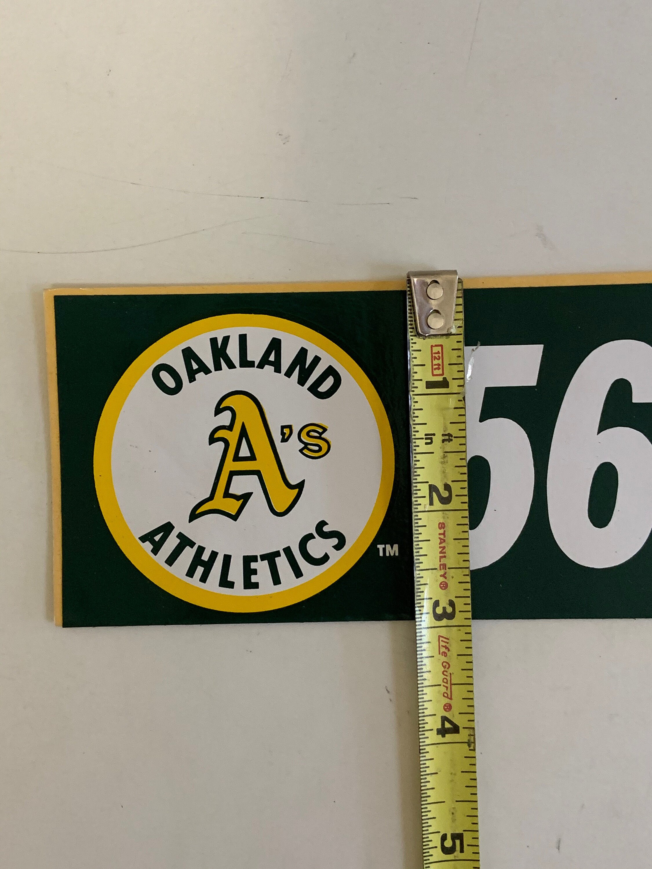 Oakland Athletics A's Vintage MLB Bumper Sticker Decal Etsy