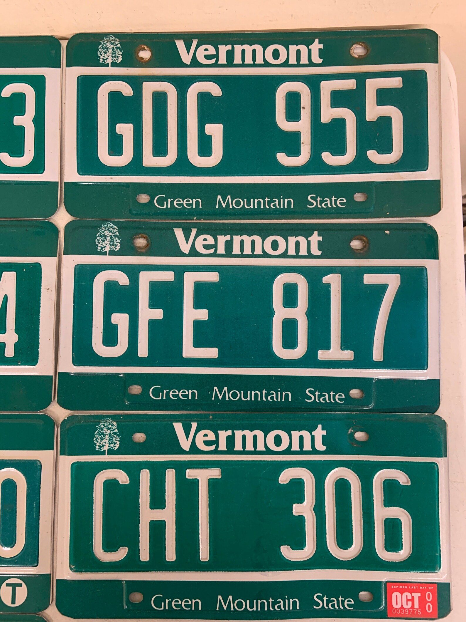 Lot of 10 Vermont License Plates Vintage Expired Craft Base | Etsy