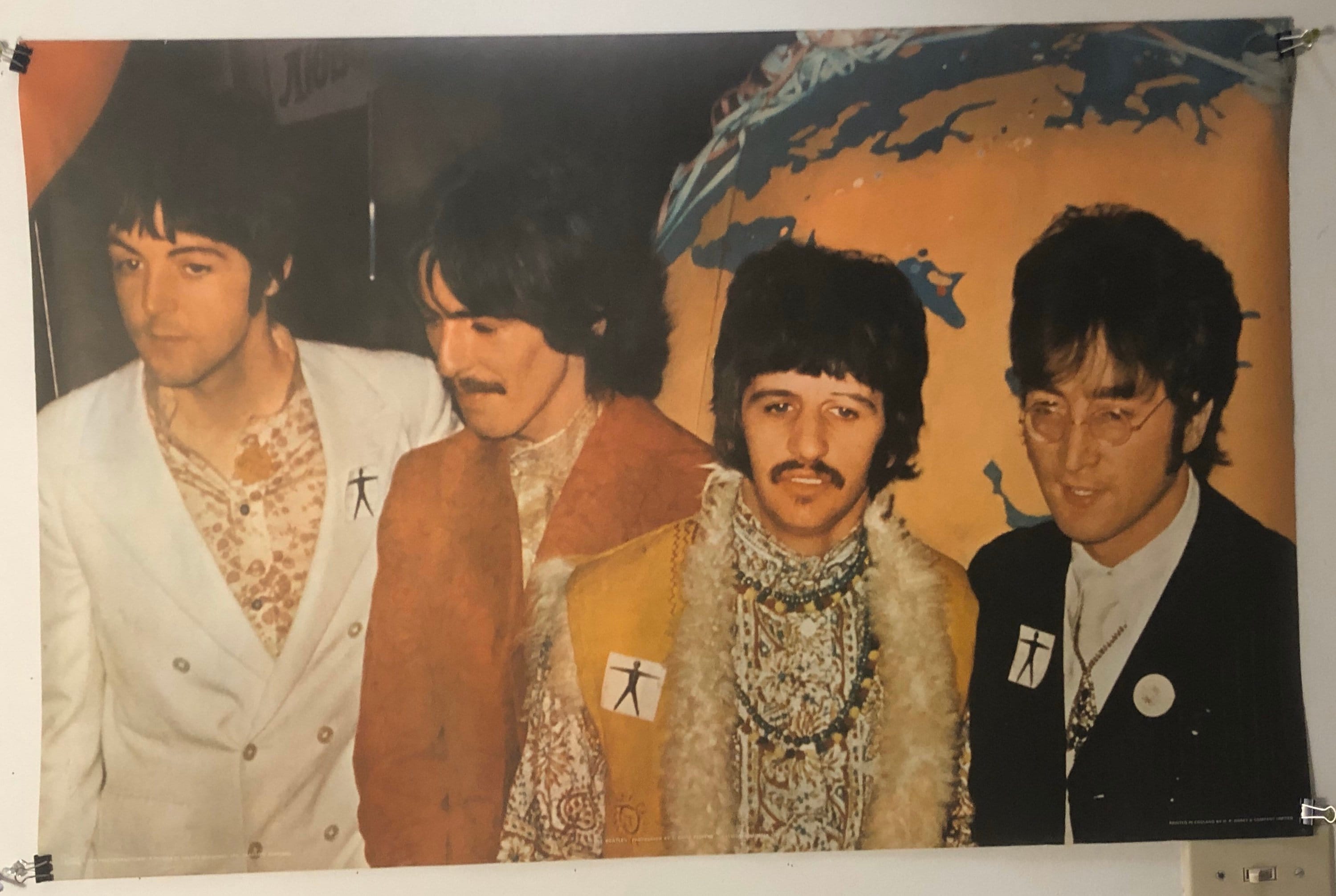 ジョン&ヨーコ 1970年頃のヴィンテージポスター ビートルズ Beatles The Beatles - Original 1970 Poster by David Redfern; Vintage