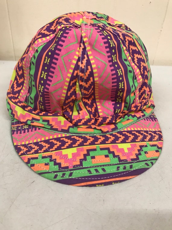 Vintage Neon Day Glo Throwback Hat / Forney Indust