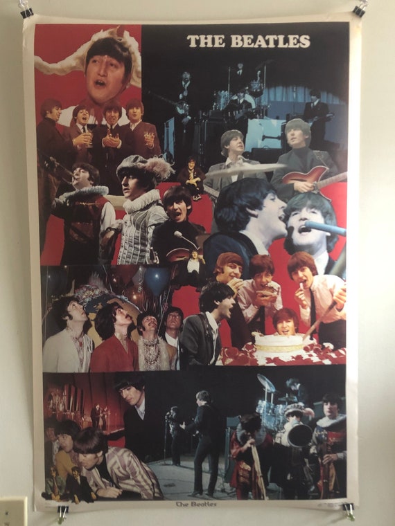 The Beatles - Original 1976 Vintage Collage Poster - 23”x 35” - Etsy