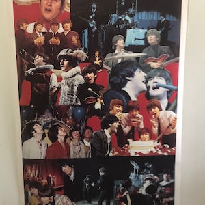 The Beatles - Original 1976 Vintage Collage Poster - 23”x 35”