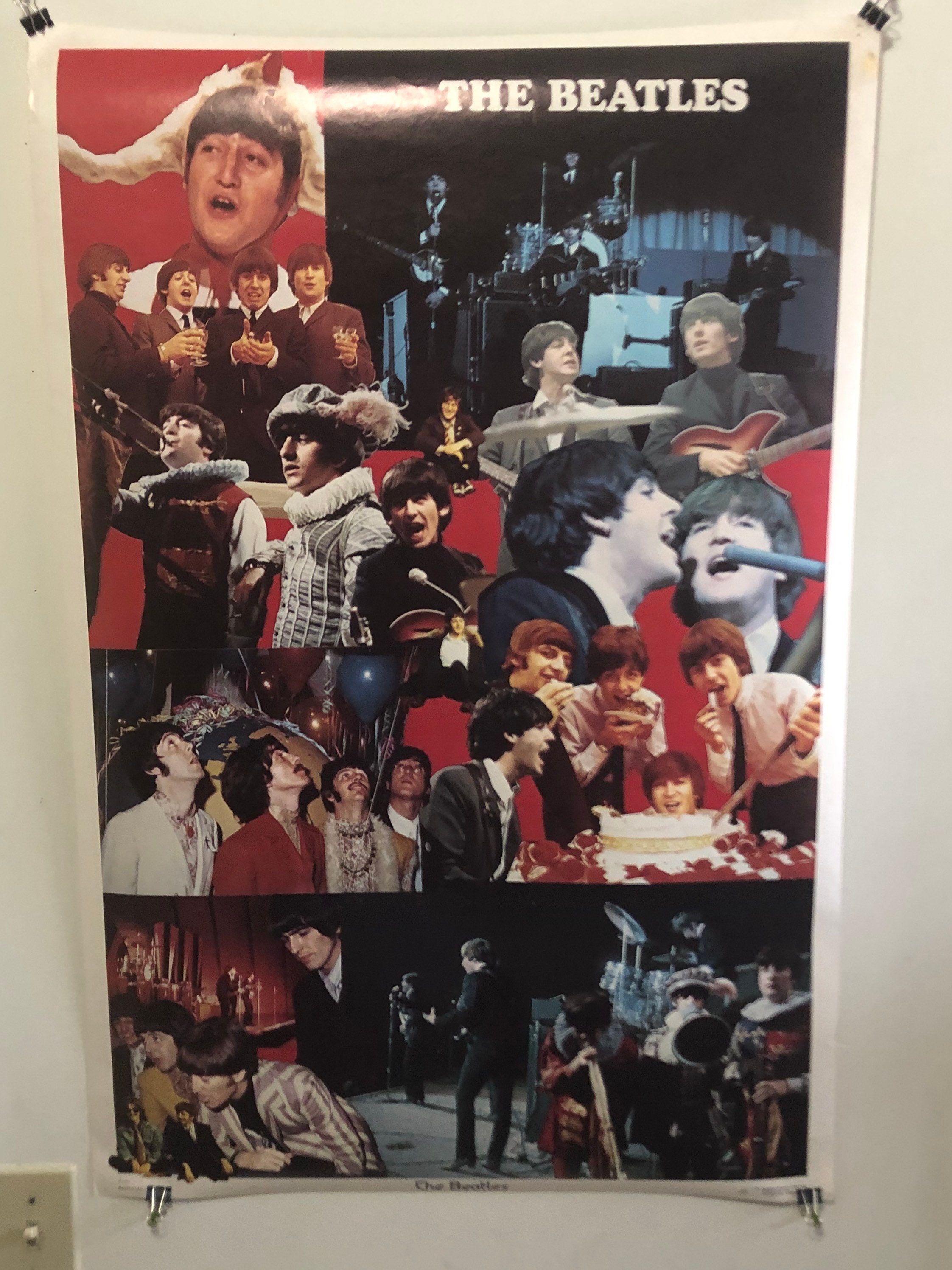 The Beatles - Original 1976 Vintage Collage Poster - 23”x 35” - Etsy