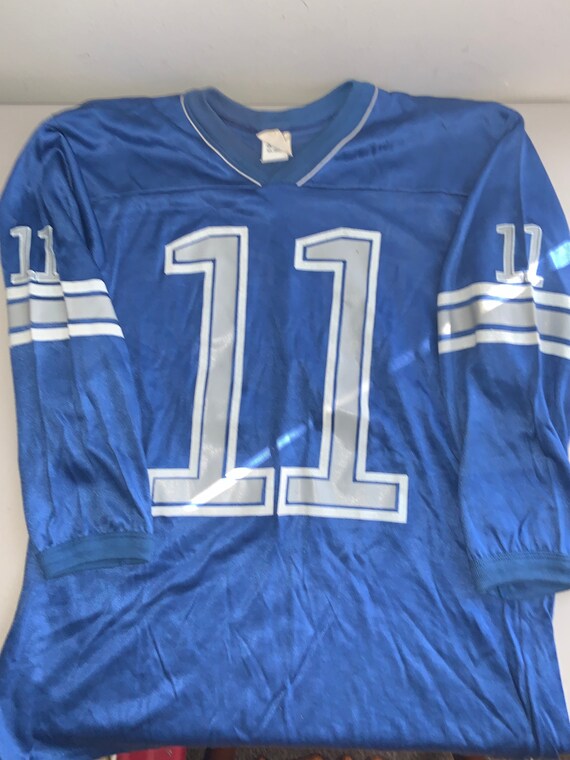 Vintage Detroit Lions - T Shirt Jersey #11 Size XL by Indy Knit 3 