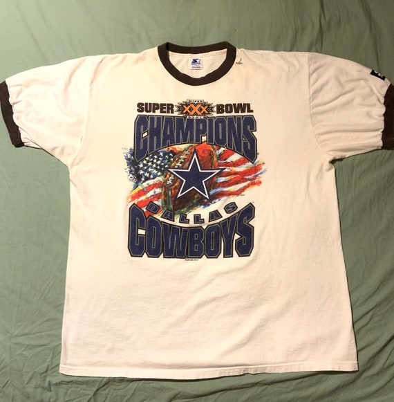 NFL Dallas Cowboys Super Bowl XXX Tシャツ Dallas Cowboys 1996 Super Bowl XXX Champions T Shirt, Size XL