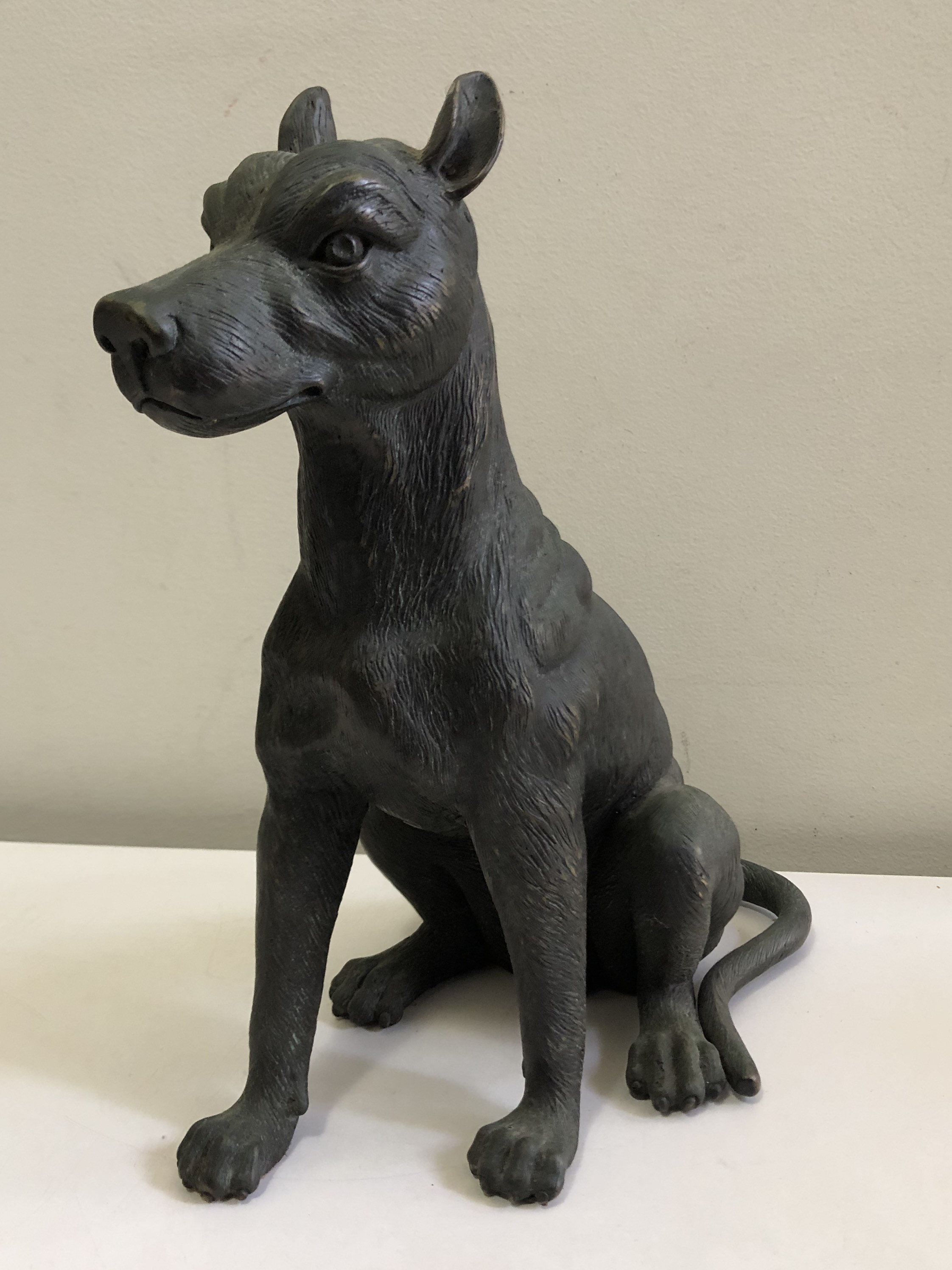 Antique Bronze Doberman Pinscher Statue 11.5x9.5x6 seared Etsy.de