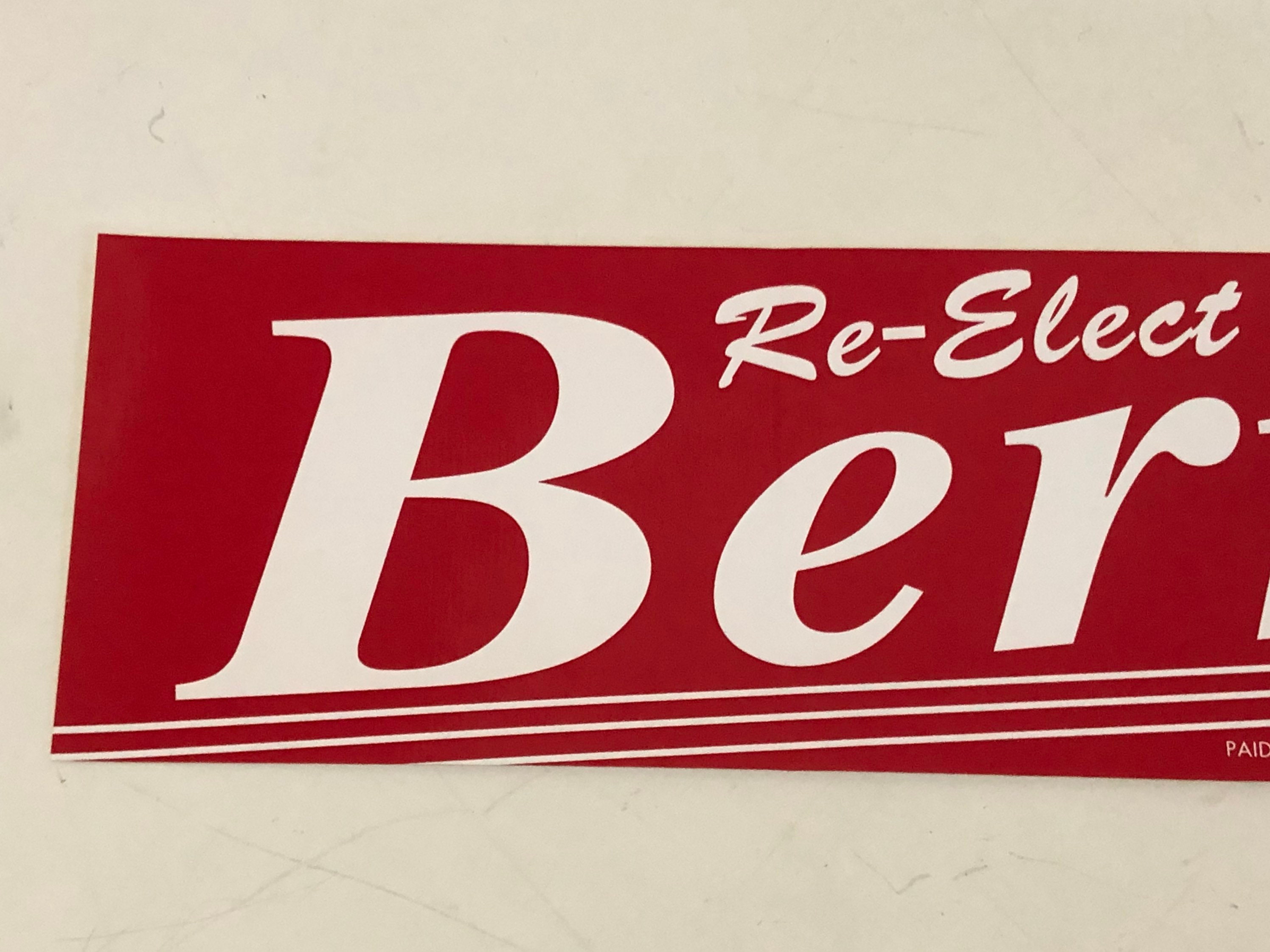 Official BERNIE SANDERS 2004 House Campaign Bumper Sticker - Original ...
