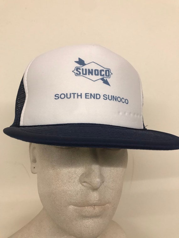 navy white trucker hat