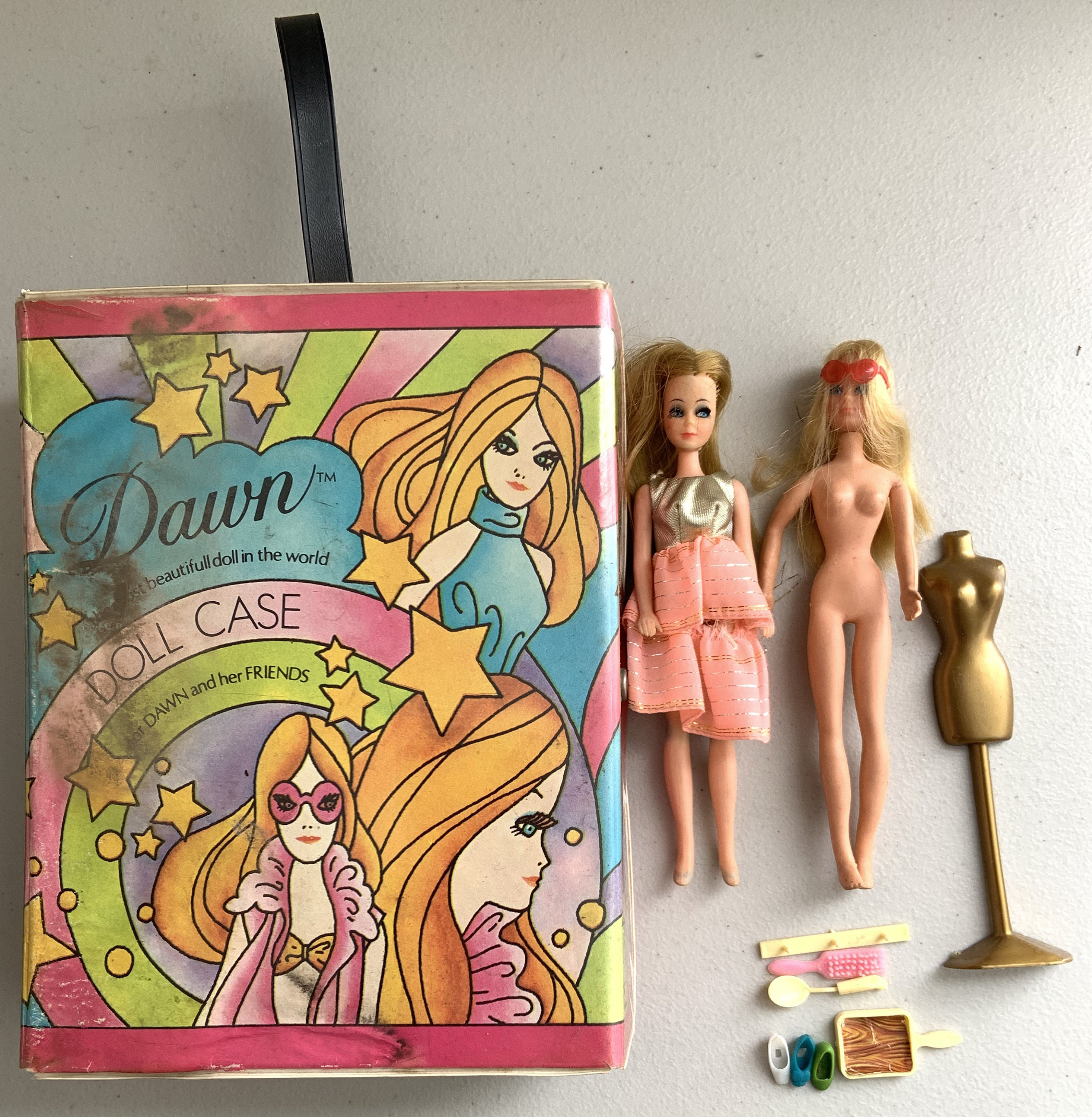 Vintage Topper Toys Dawn Doll Lot 2 Dolls & Dawn Doll Case / Etsy