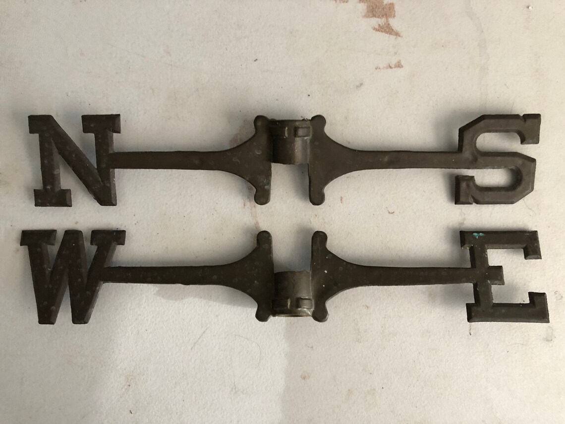 Antique 18 Weathervane Directionals 2 Bronze or Brass Etsy