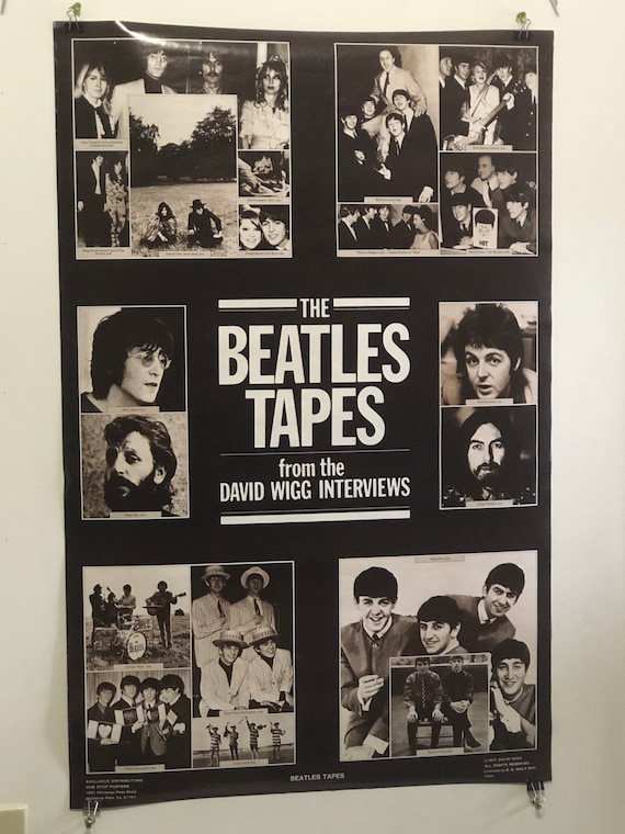 The Beatles Tapes - David Wigg; Original 1977 Vintage Poster by