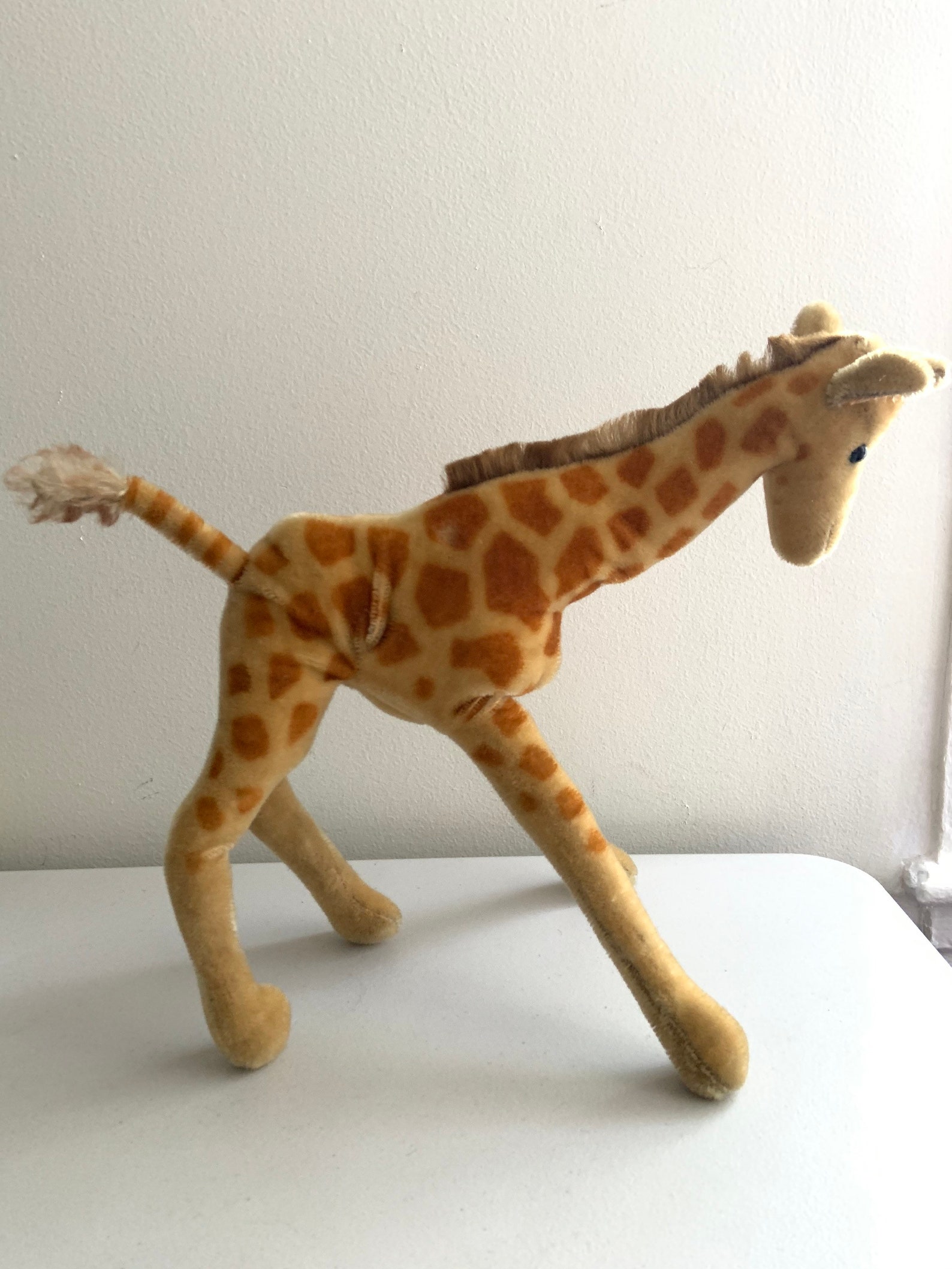 14 Steiff Standing Giraffe / Antique Mohair Stuffed Animal | Etsy