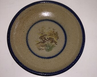 Monroe Salt Works RABBIT 10.75” Dinner Plate Tray Stoneware