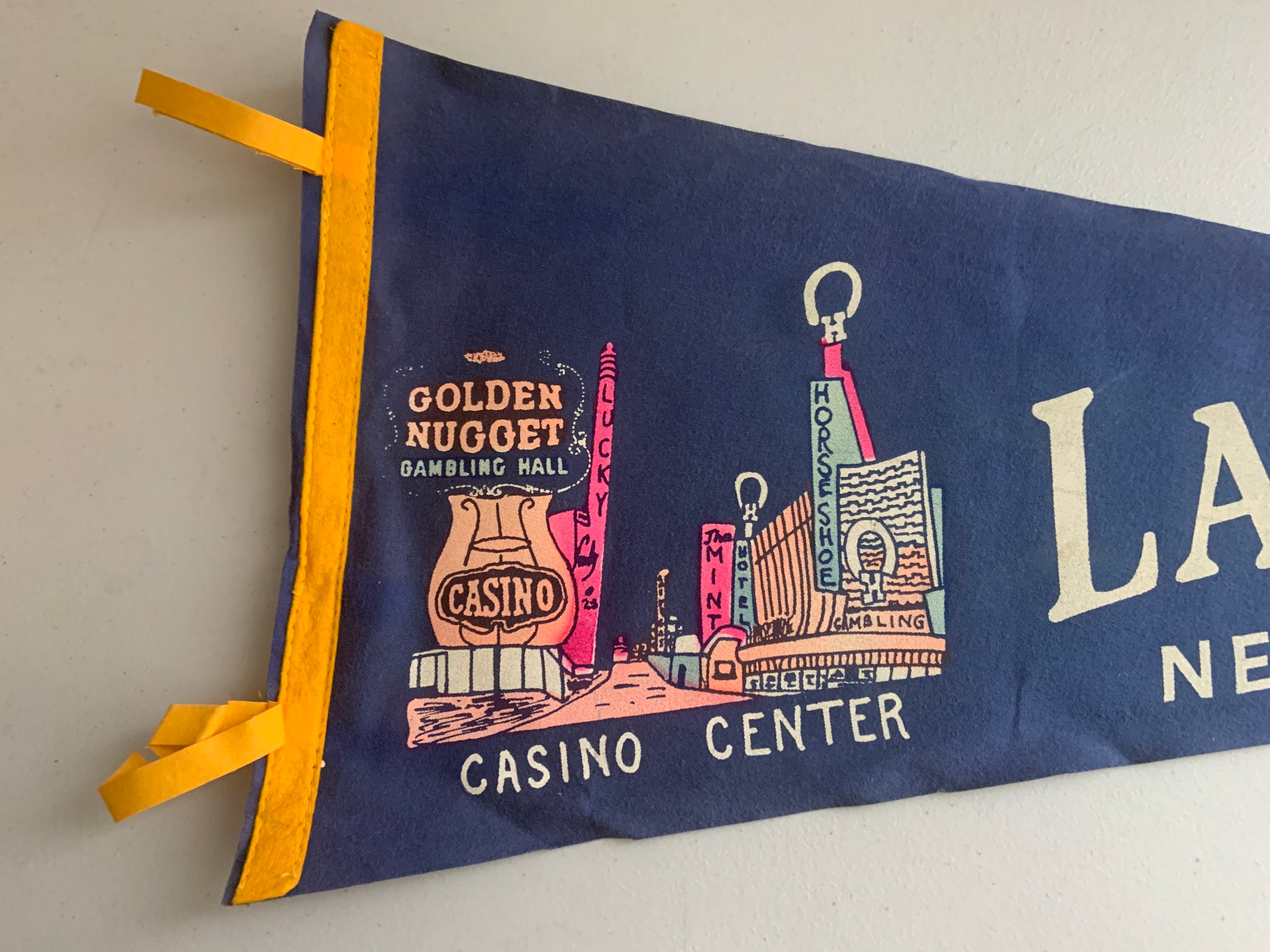 Las Vegas Souvenir Pennant 29 X 12 Full Size / Casino | Etsy