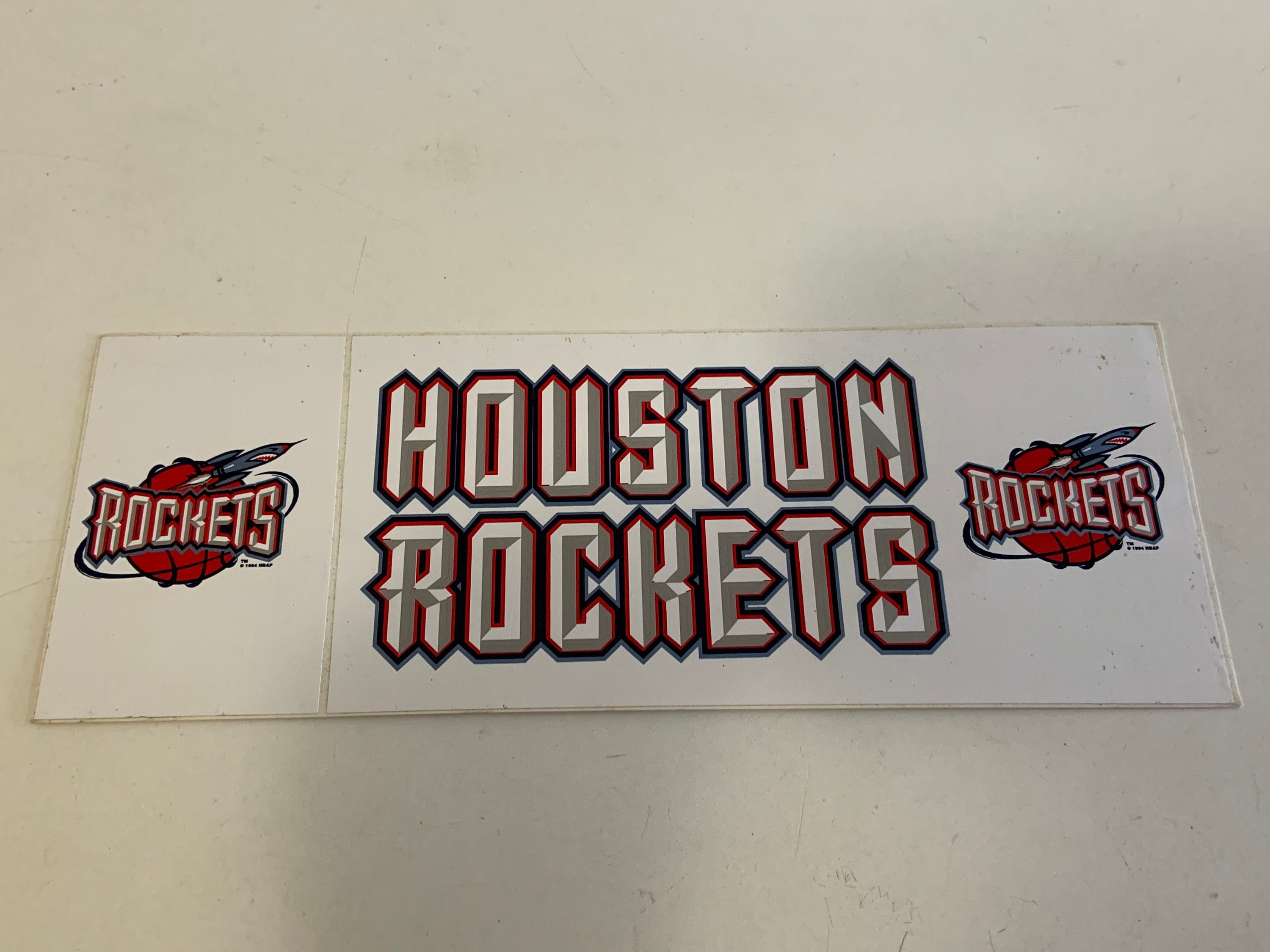 Houston Rockets Vintage NBA Sticker Decal 9 x 3 | Etsy