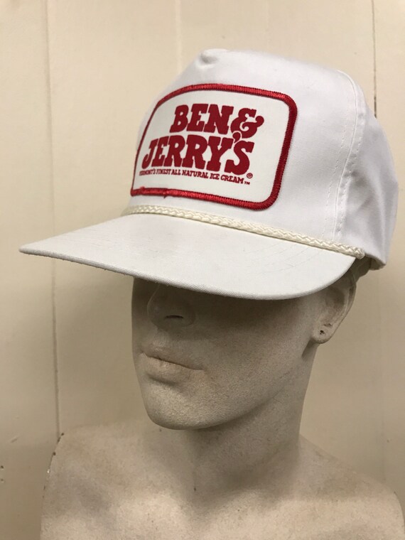 Ben & Jerry's Vermonts Finest White Trucker Hat w/