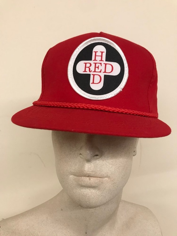 Vintage Trucker Hat - Patch Red Hed / Red White Sn