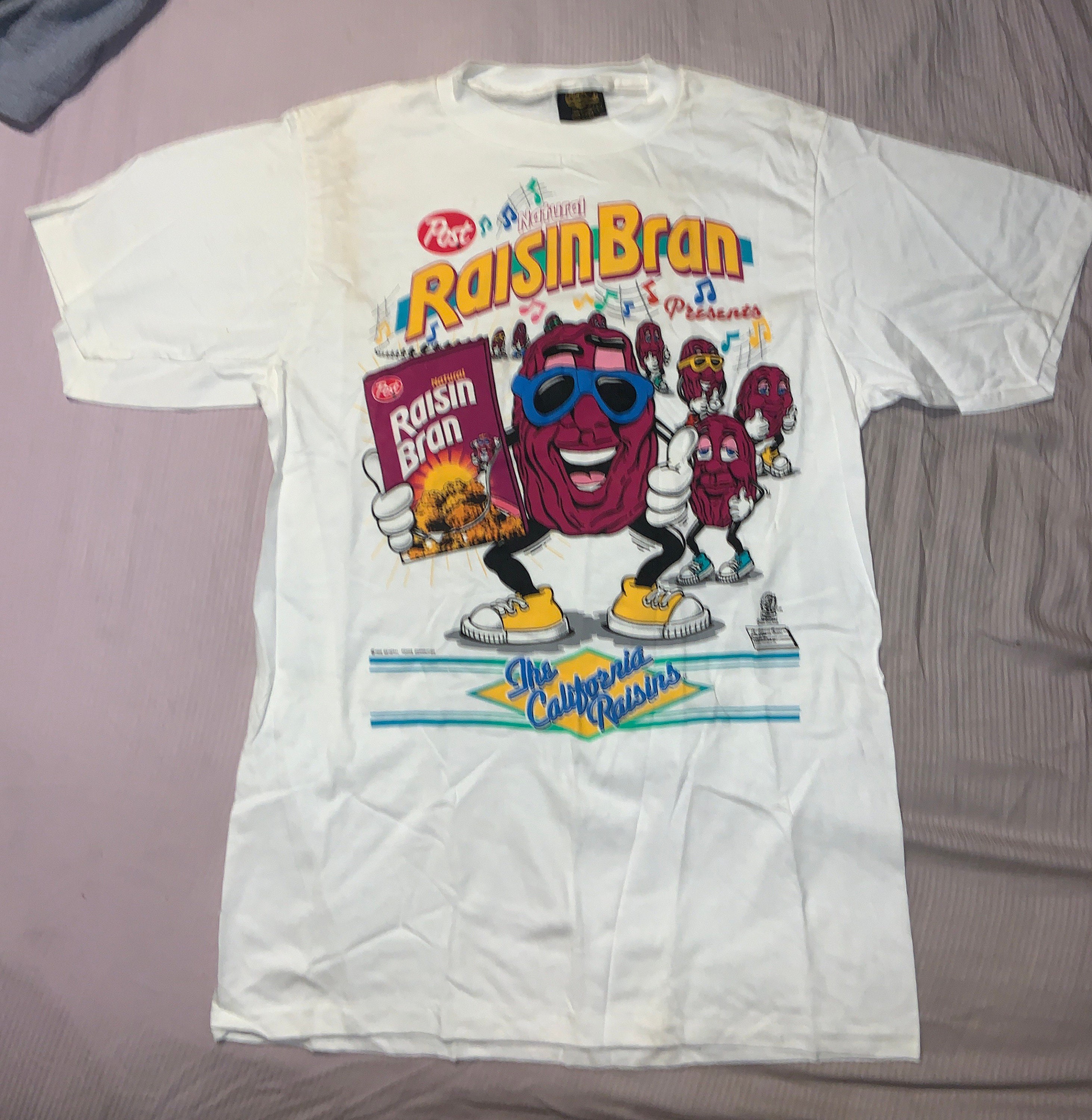 California Raisins T Shirt L / Post Natural Raisin Bran (1989) - Etsy