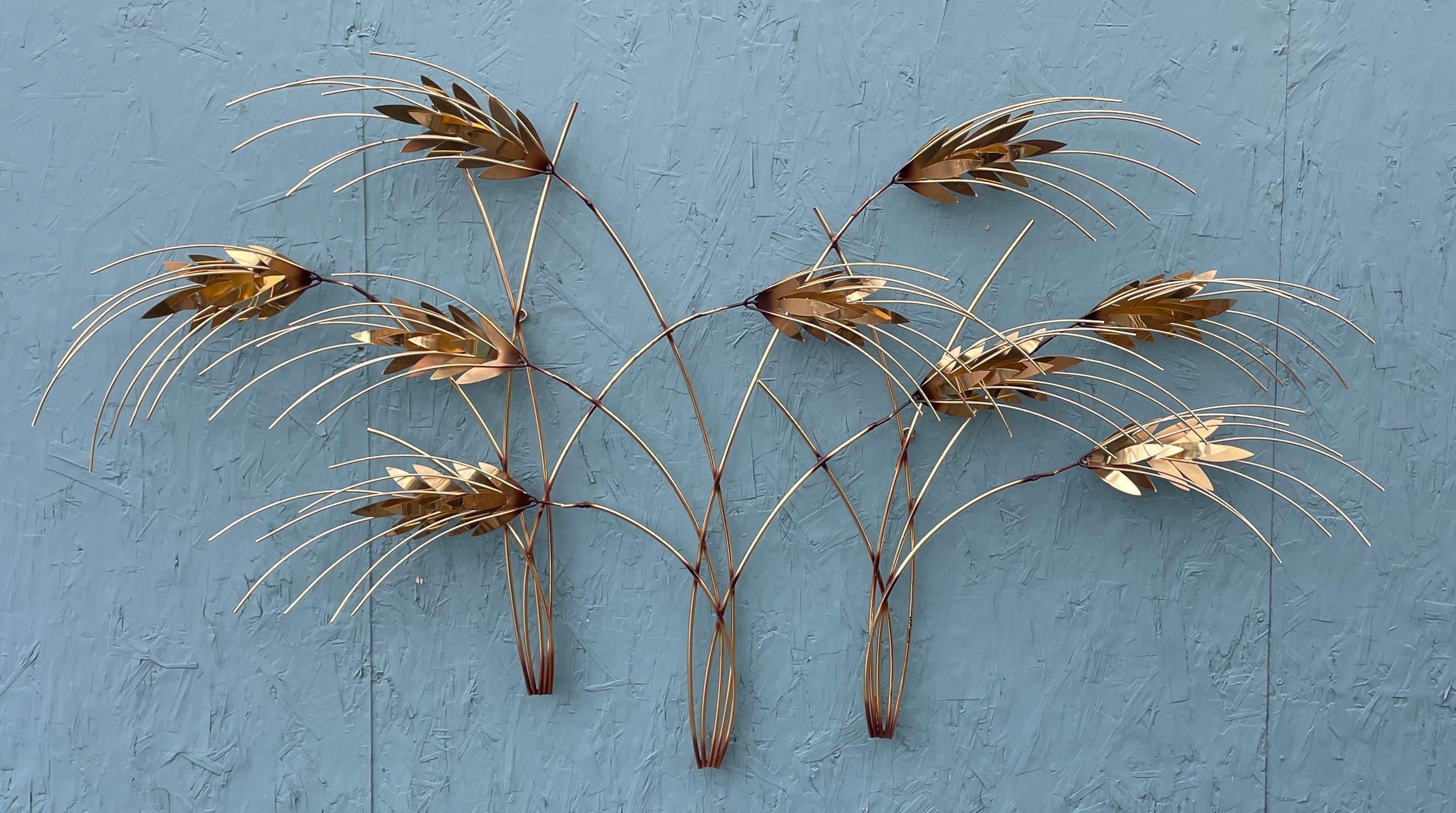 アルチザンハウス ウォールアート C.Jere/GRAVITY C Jere Golden Wheat Wall Sculpture 68”x34” Signed, Modern Art