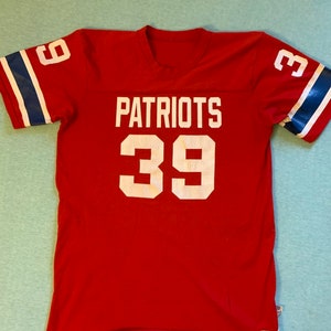 Vintage New England Patriots T Shirt Football Jersey #39 Adult Medium, by Medalist for Aim Toothpaste