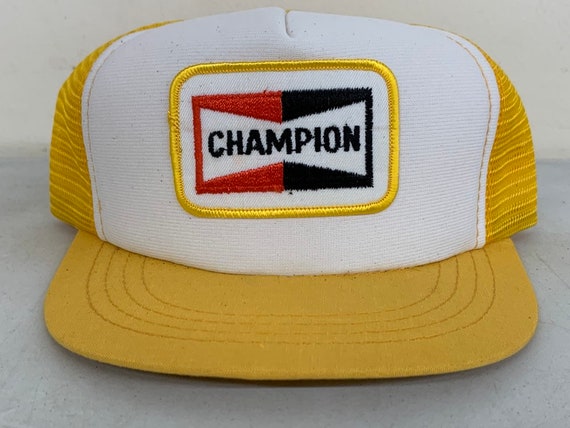 yellow champion hat