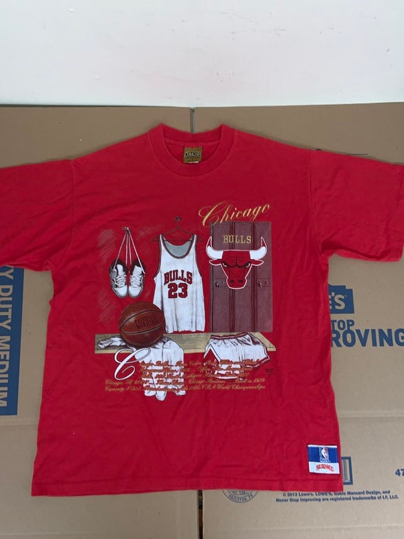 Vintage Nutmeg Chicago Bulls T Shirt Adult L Locker Room 23 Etsy 日本