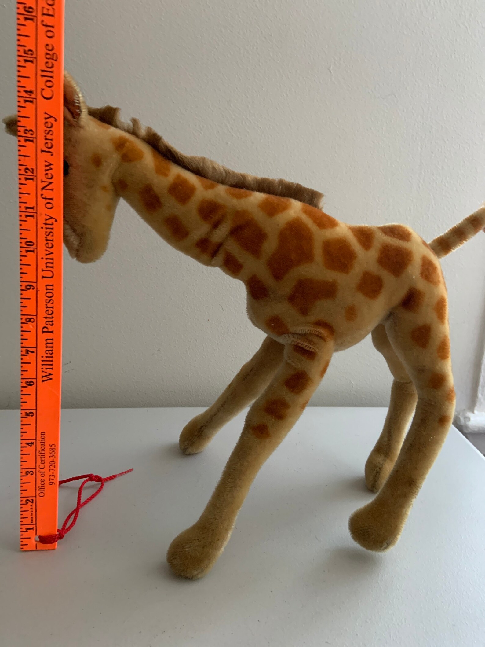 14 Steiff Standing Giraffe / Antique Mohair Stuffed Animal | Etsy