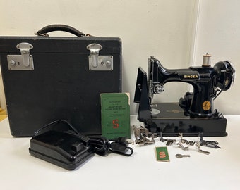 Singer Featherweight 221K5 Sewing Machine With Case Quilters Dream Machine  