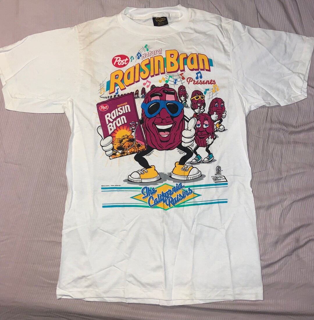 California Raisins T Shirt L / Post Natural Raisin Bran (1989) - Etsy