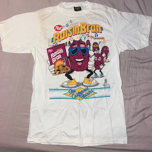 California Raisins T Shirt L / Post Natural Raisin Bran (1989)