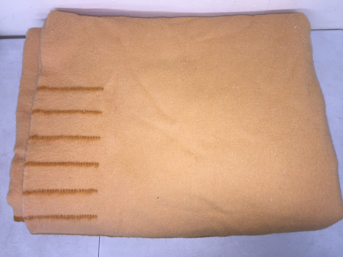 Hudsons Bay 6 Point Wool Blanket HARVEST GOLD 90x100 Etsy
