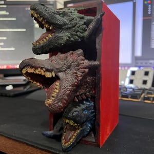 King Ghidorah Dragon Book Nook: 3D Printing File
